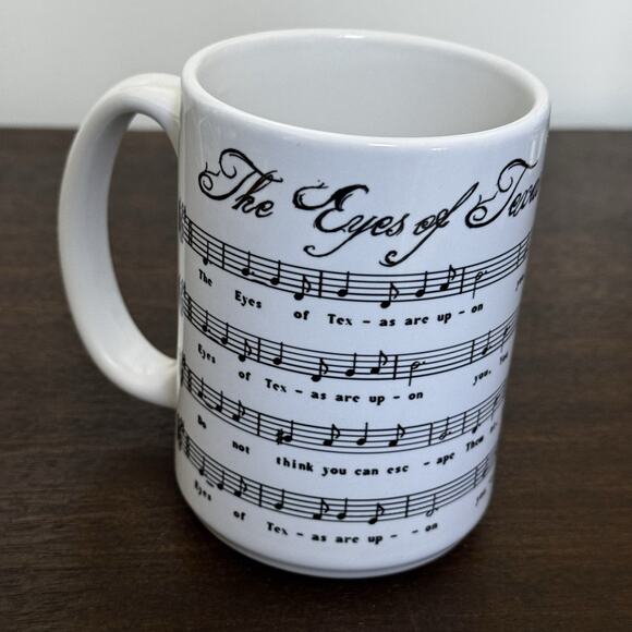 University of Texas Longhorns Mug The Eyes of Texas Song Lyrics Cactus Coatings - Picture 6 of 10